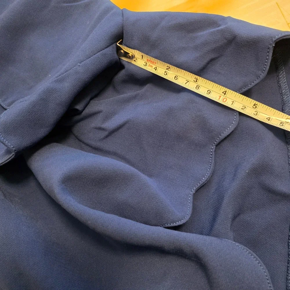 Banana Republic Royal Blue Scalloped Hem Shorts Womens‎ 14 NWT 784051-00-1